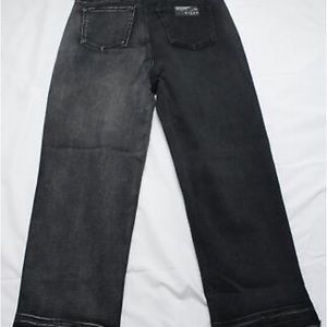 Risen Denim High Rise Crossover Two Tone Jeans NWT